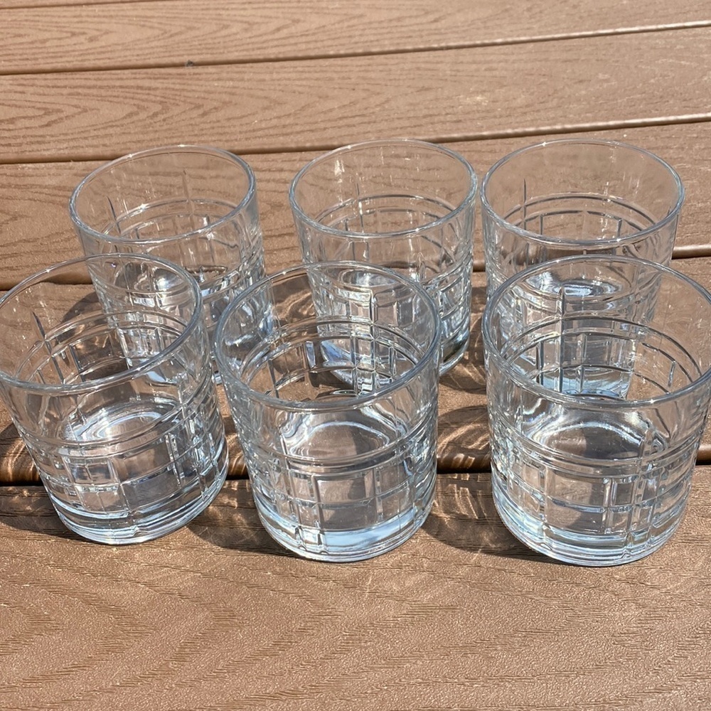 Nicole Miller Studio Whisky Glasses set of 6, 11oz